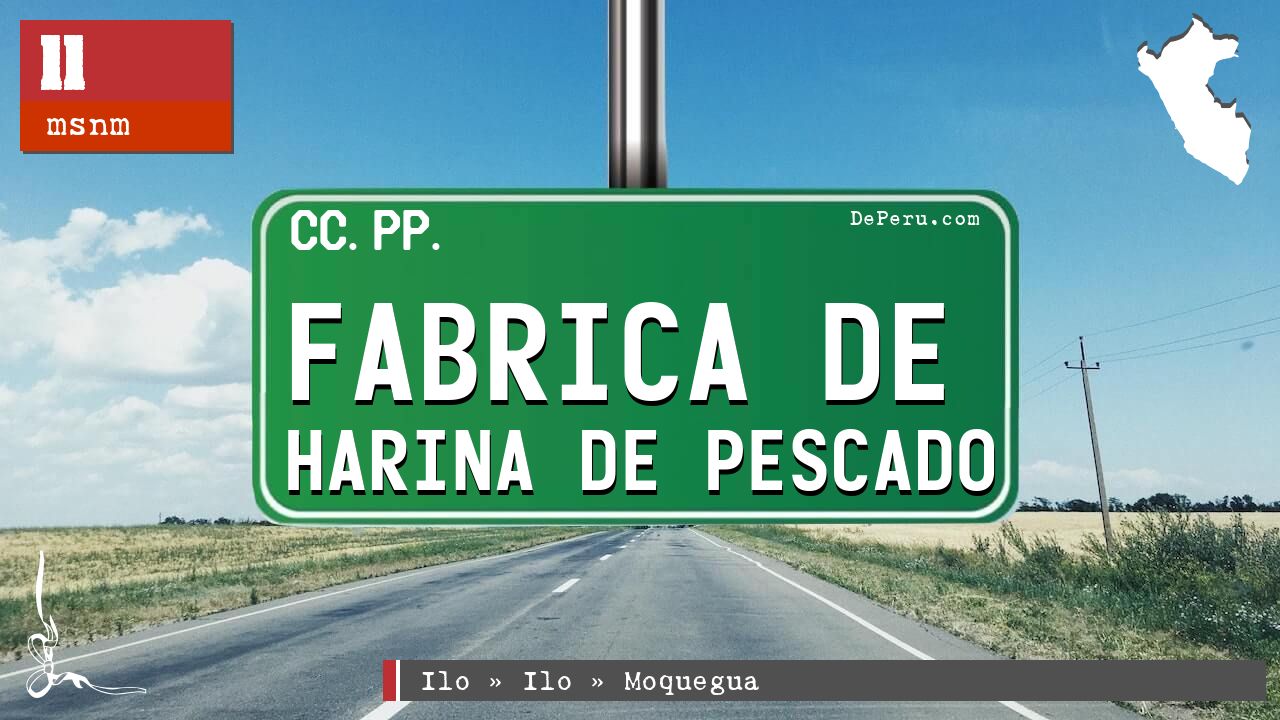 Fabrica de Harina de Pescado