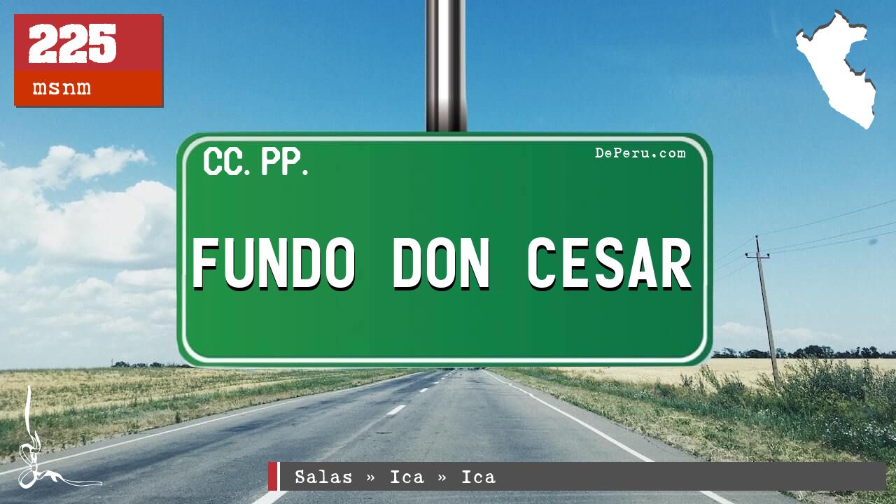 FUNDO DON CESAR