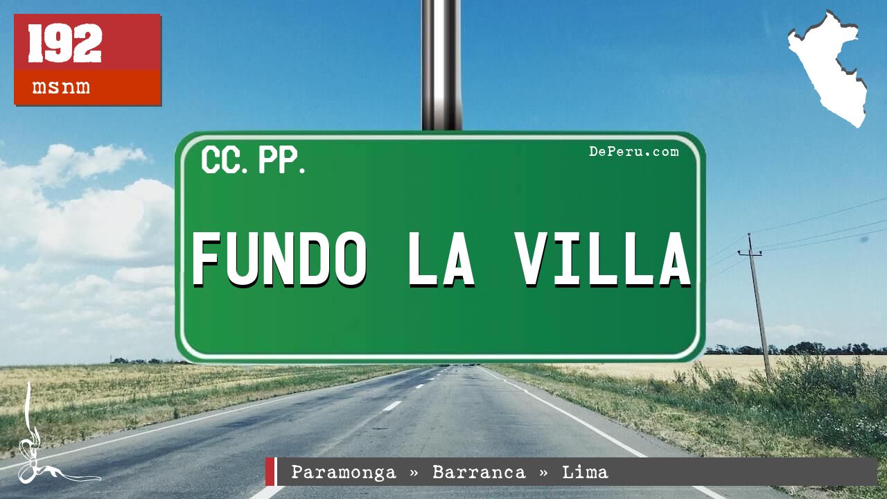 FUNDO LA VILLA