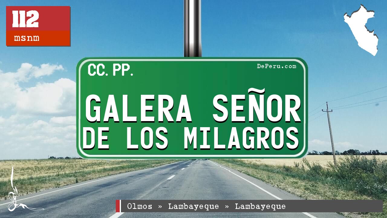 Galera Señor de Los Milagros