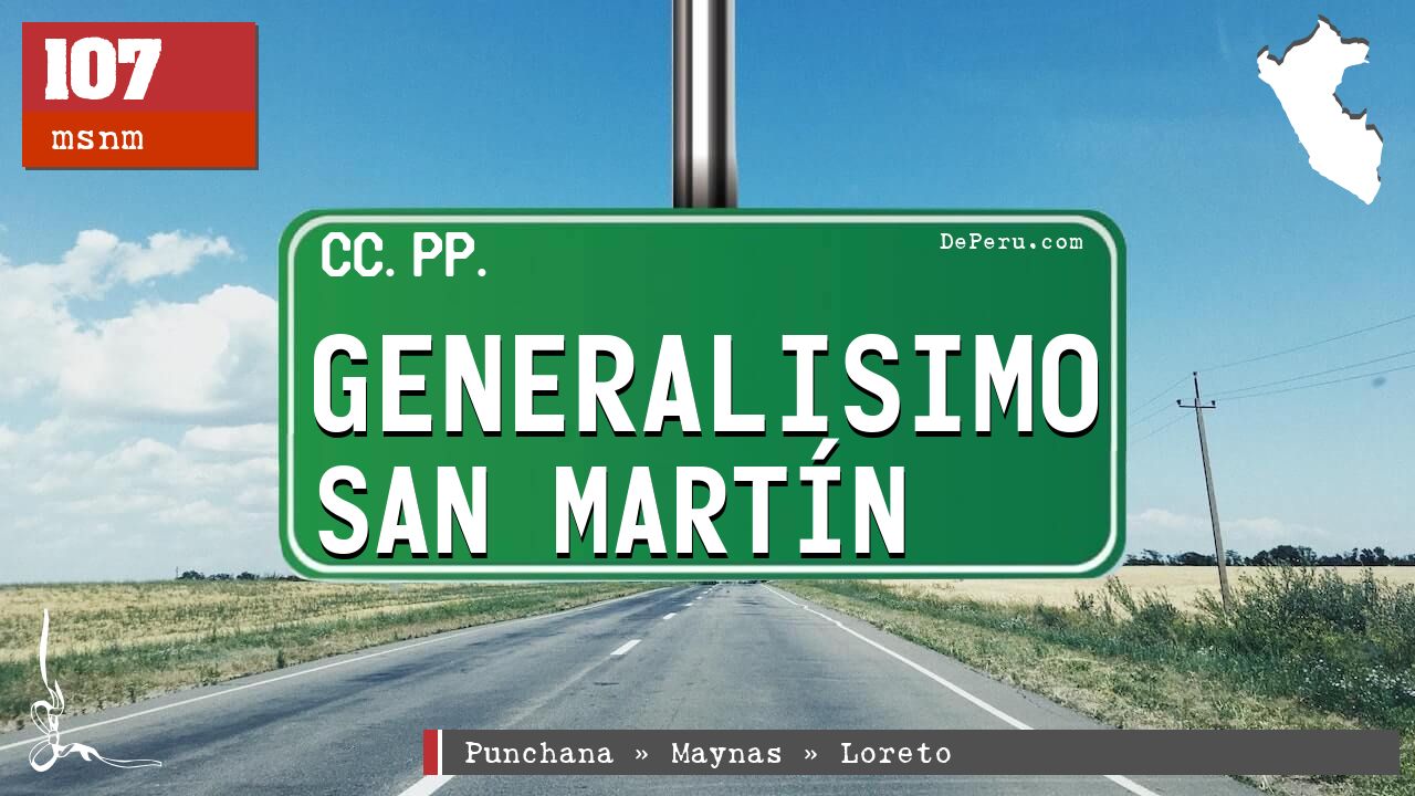 Generalisimo San Martn