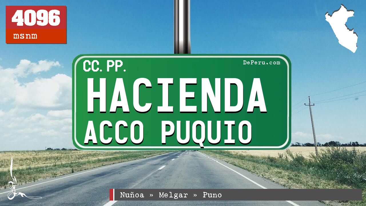 Hacienda Acco Puquio