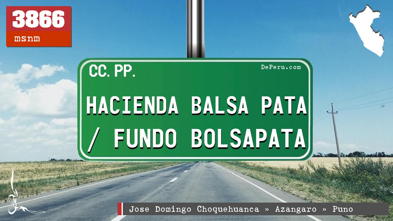 Hacienda Balsa Pata / Fundo Bolsapata