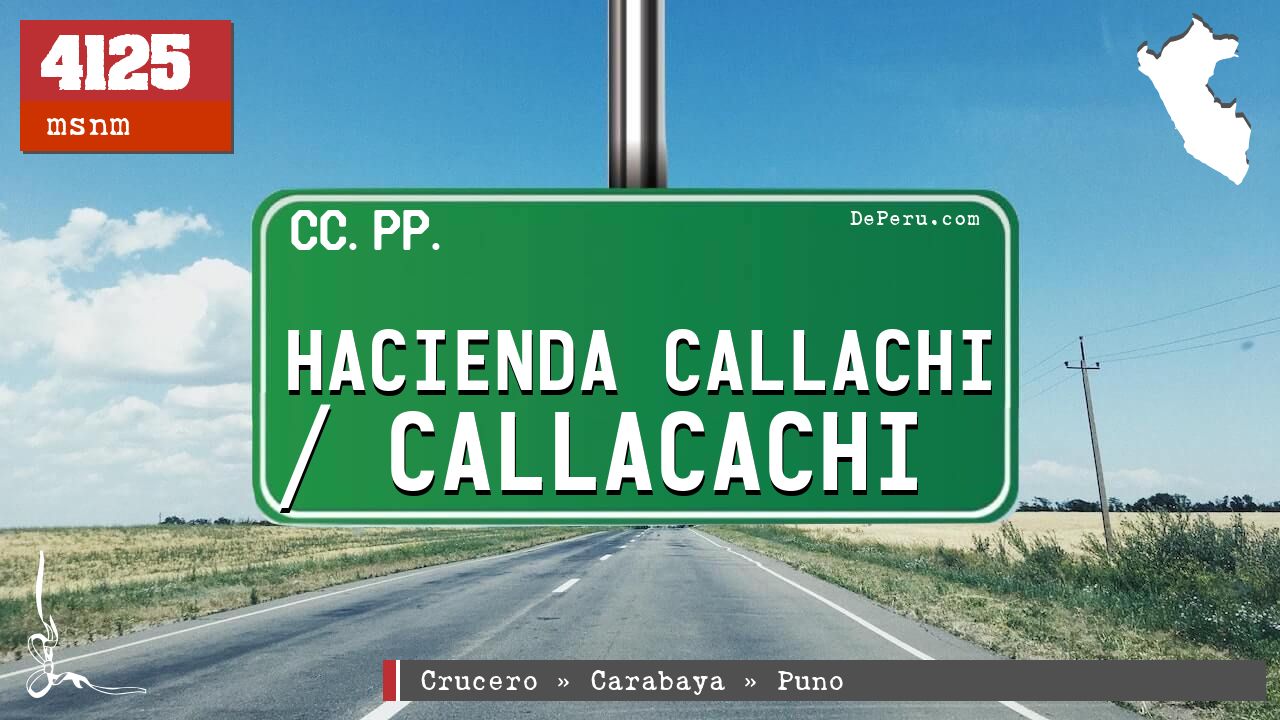 Hacienda Callachi / Callacachi