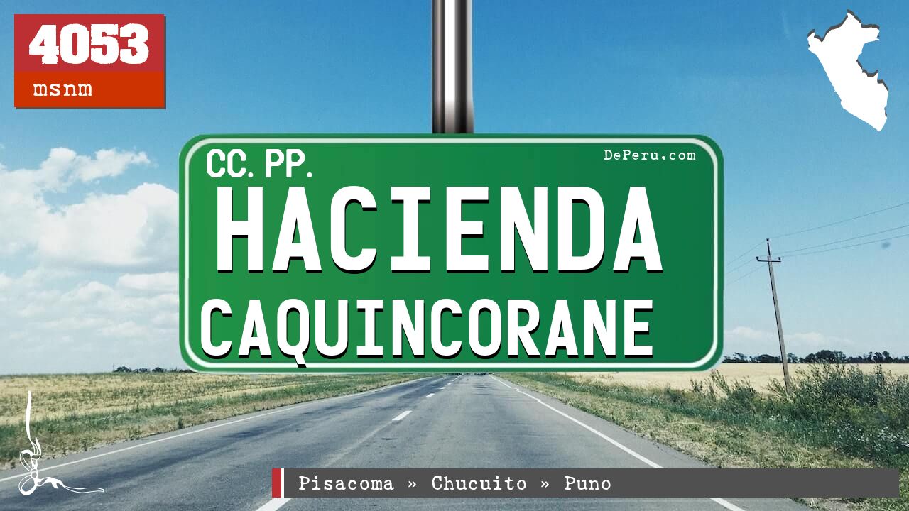 Hacienda Caquincorane