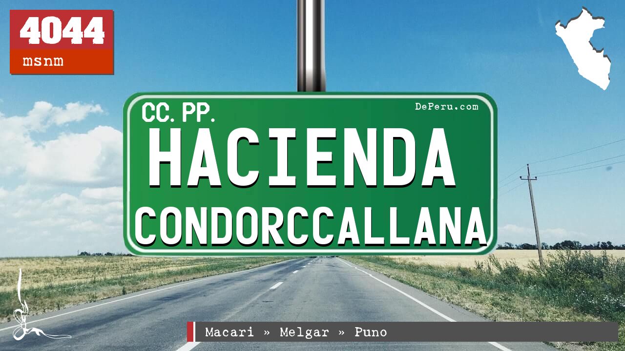 Hacienda Condorccallana