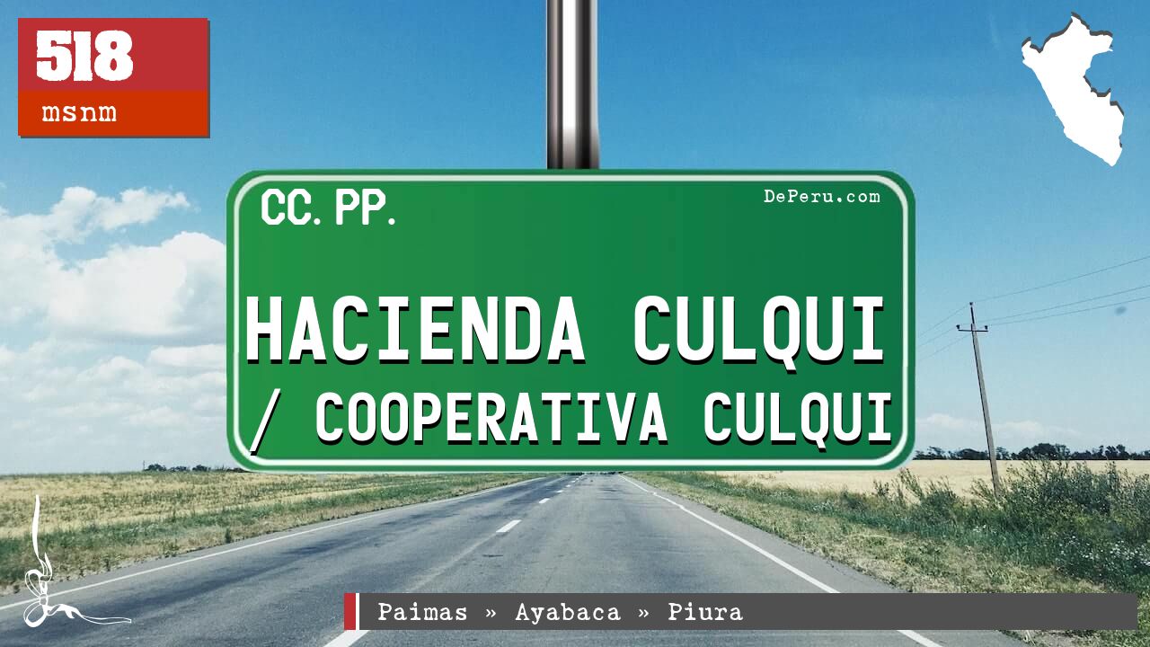 Hacienda Culqui / Cooperativa Culqui