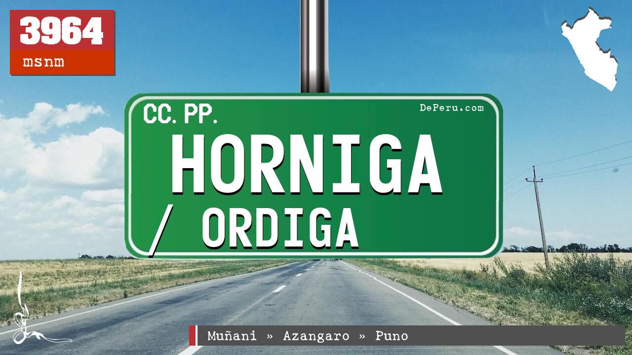 Horniga / Ordiga
