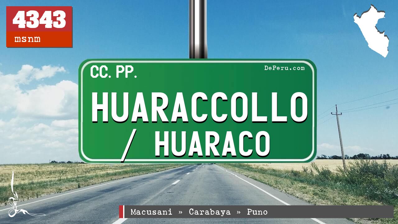 Huaraccollo / Huaraco