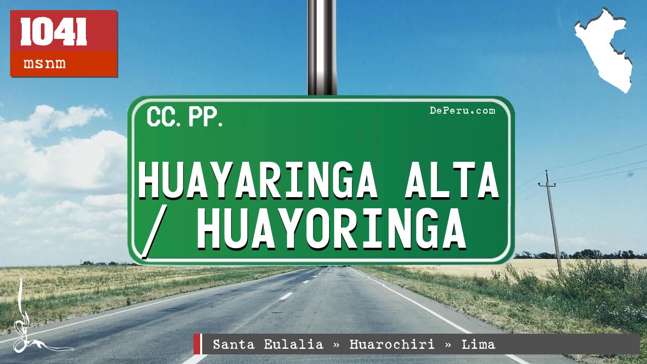 HUAYARINGA ALTA