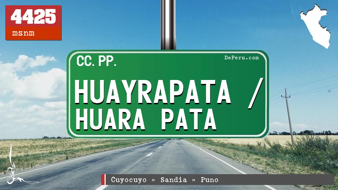 Huayrapata / Huara Pata