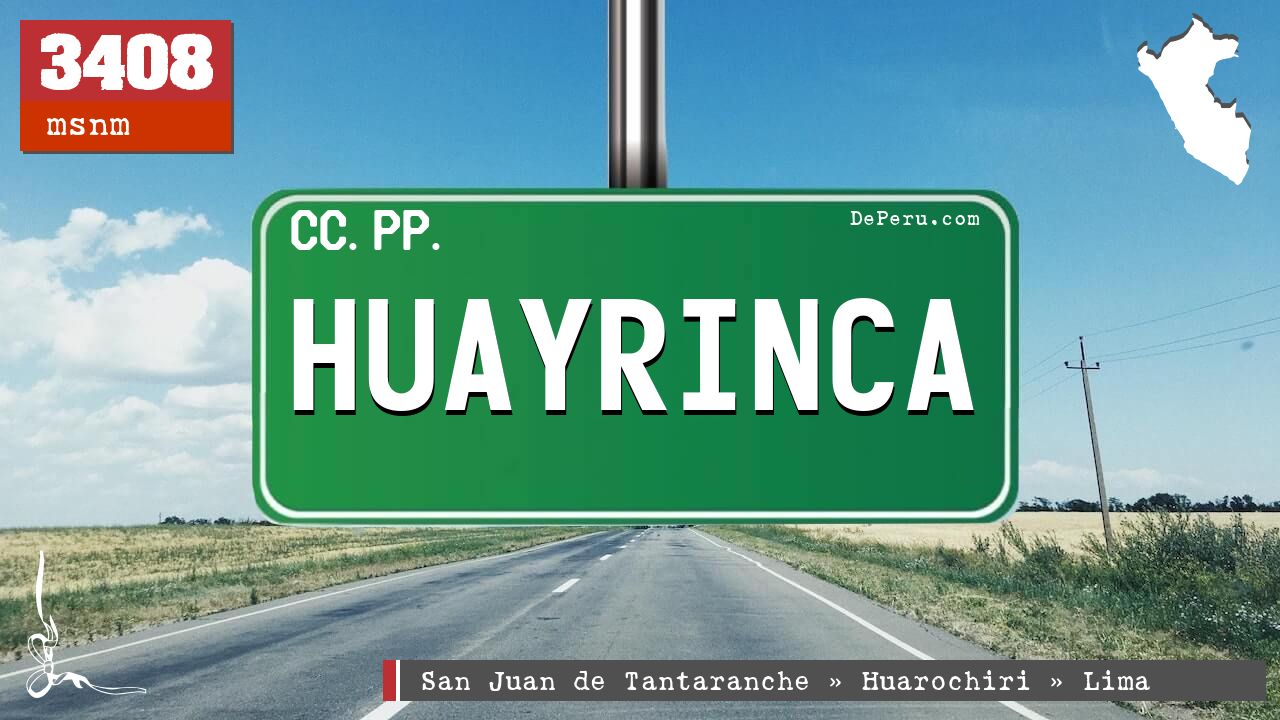 Huayrinca