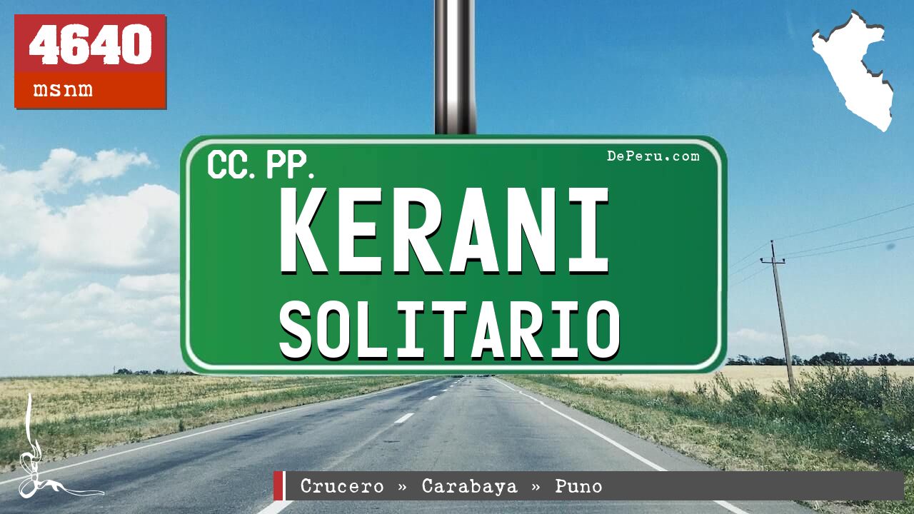 Kerani Solitario