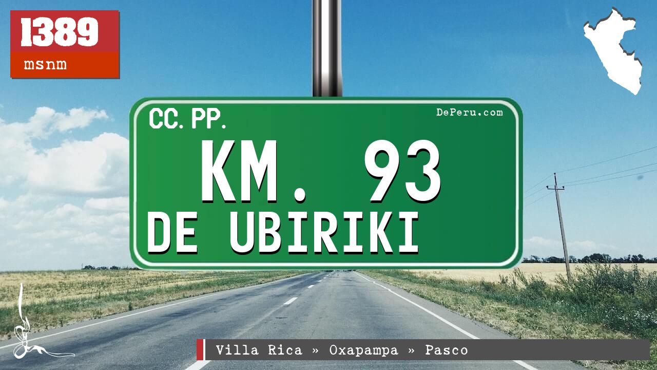 Km. 93 de Ubiriki