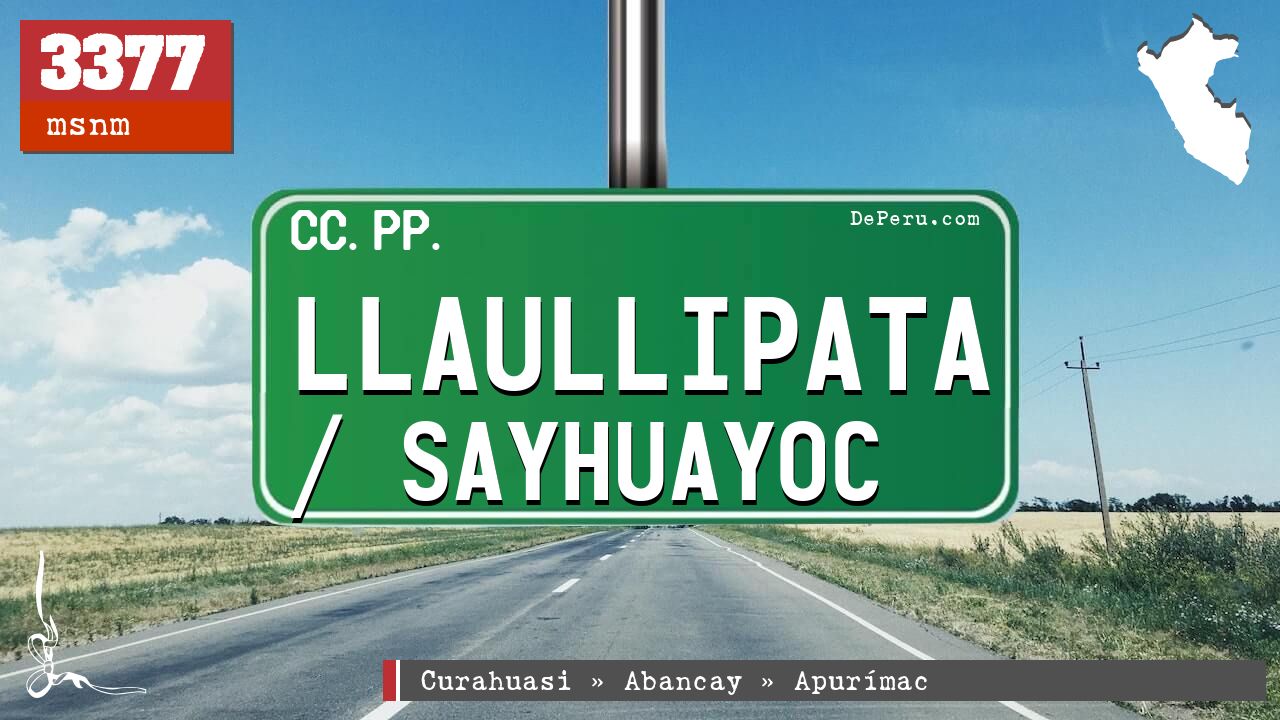 Llaullipata / Sayhuayoc