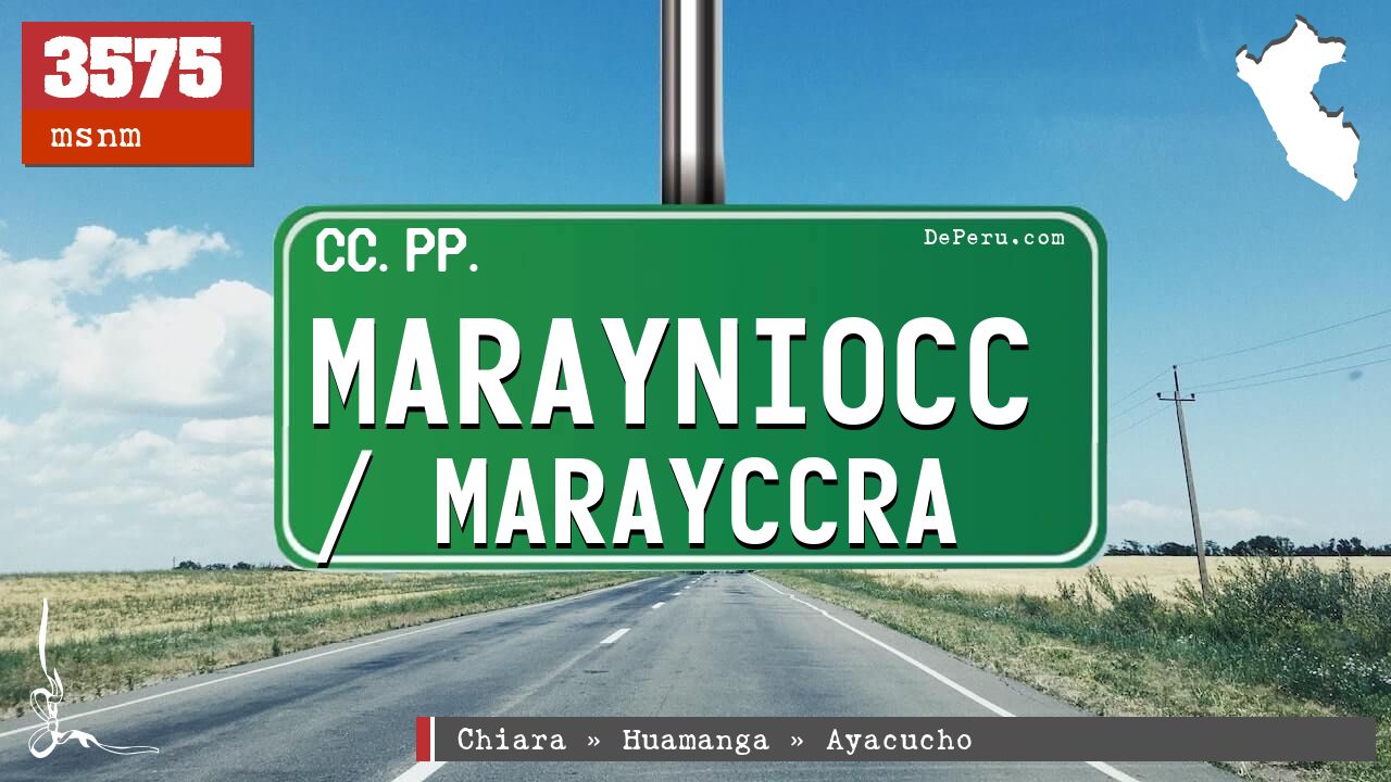 Marayniocc / Marayccra