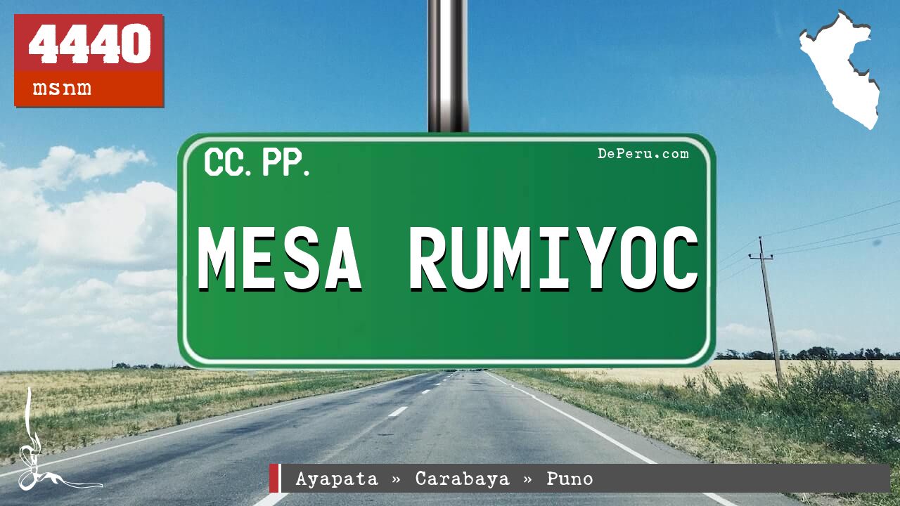 Mesa Rumiyoc