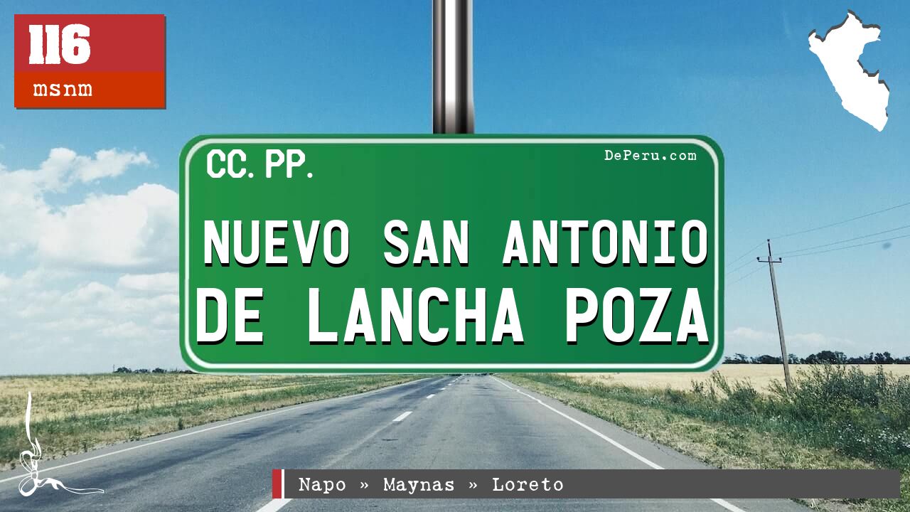 Nuevo San Antonio de Lancha Poza