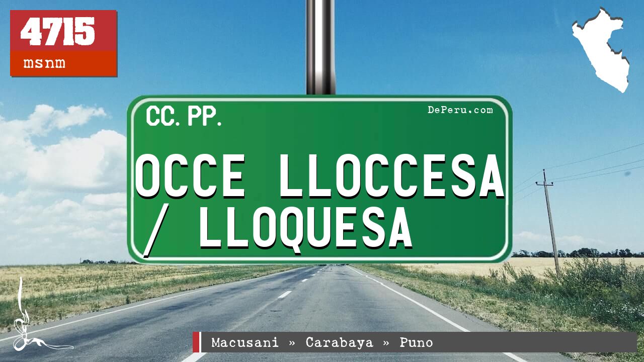 Occe Lloccesa / Lloquesa