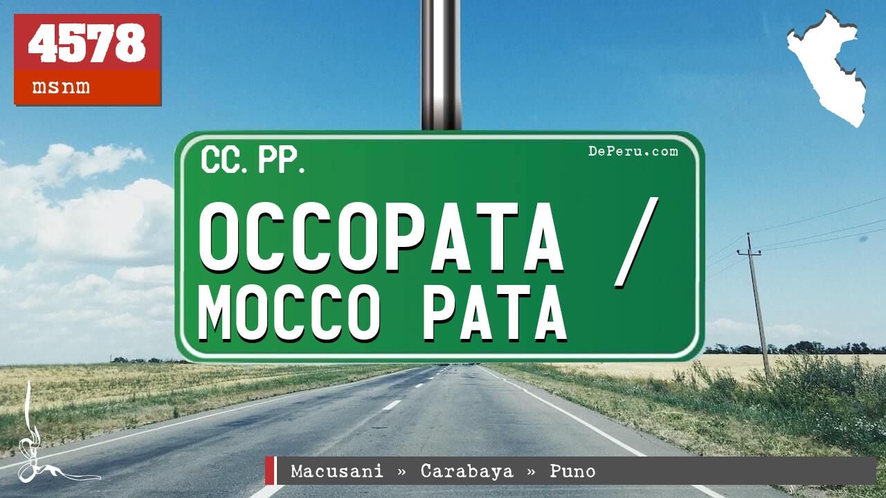 Occopata / Mocco Pata