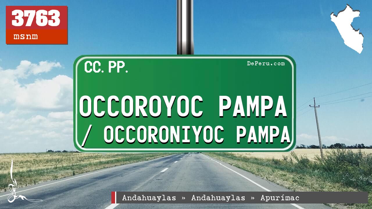 Occoroyoc Pampa / Occoroniyoc Pampa