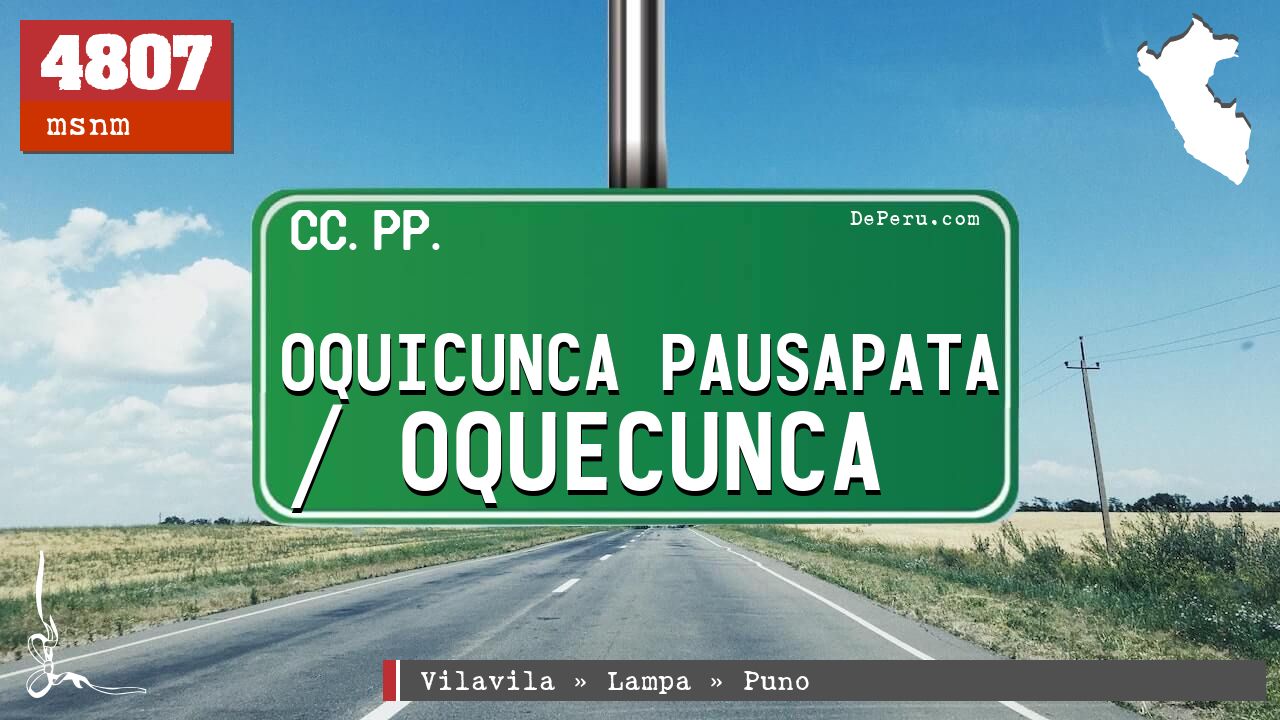 OQUICUNCA PAUSAPATA