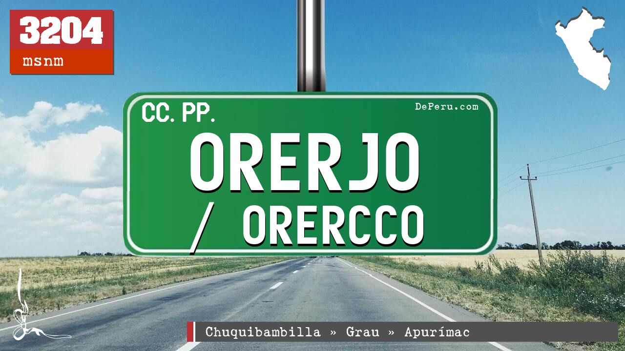 Orerjo / Orercco