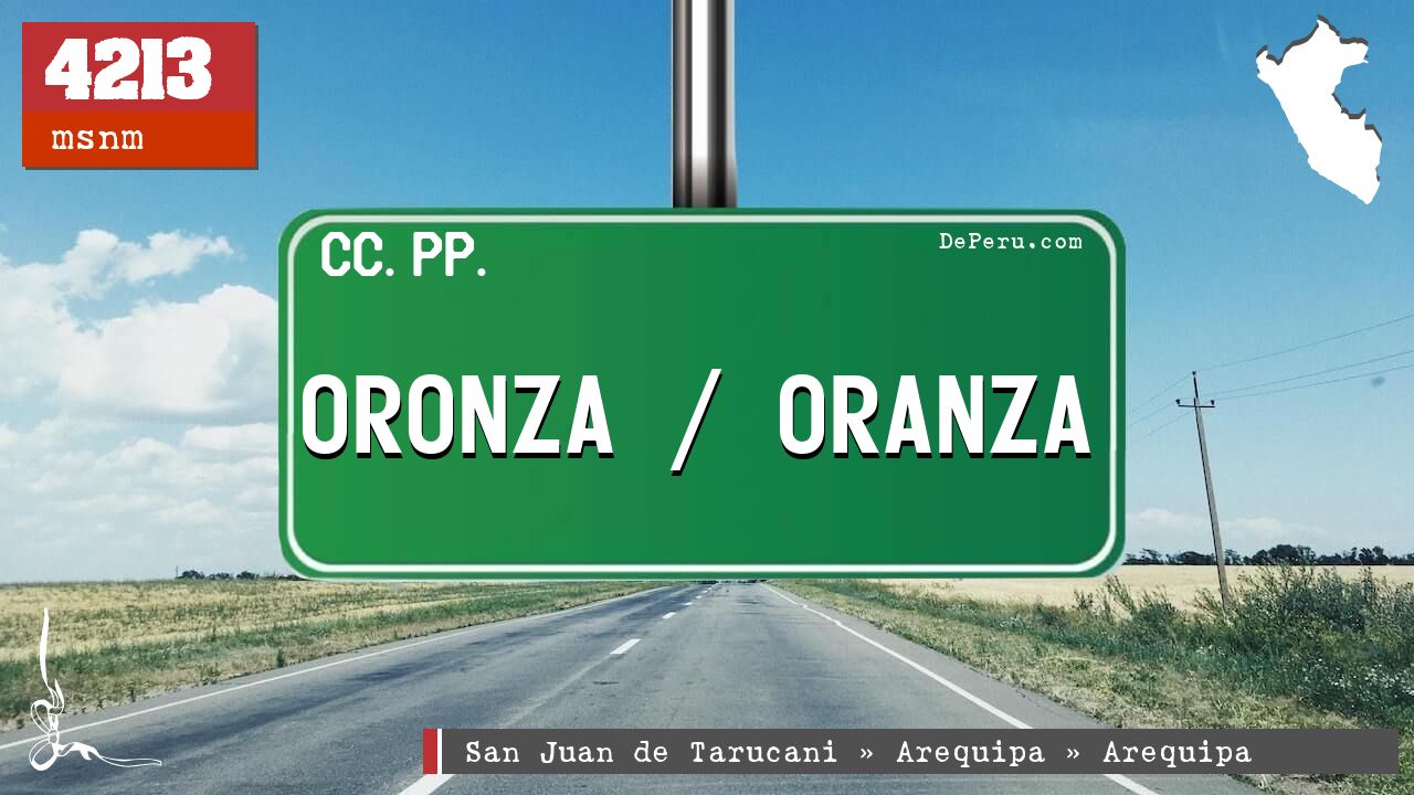 Oronza / Oranza