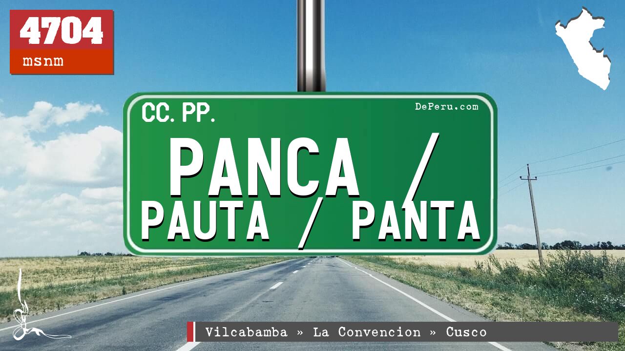 Panca / Pauta / Panta