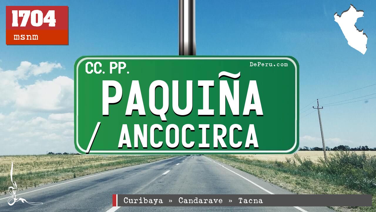 Paquia / Ancocirca
