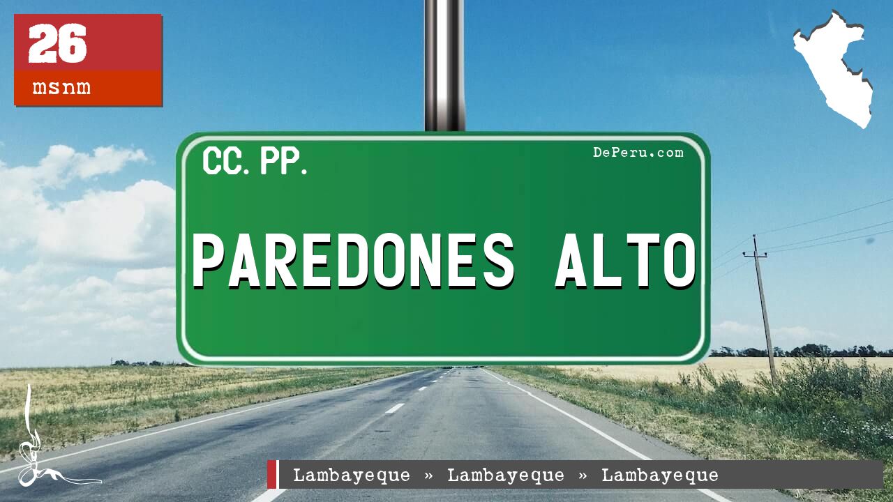 PAREDONES ALTO