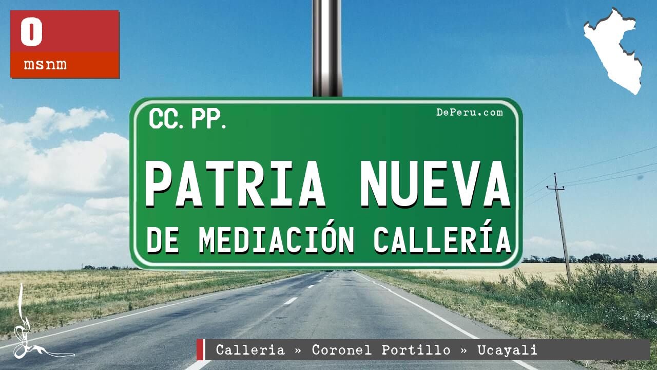 Patria Nueva De Mediacin Callera