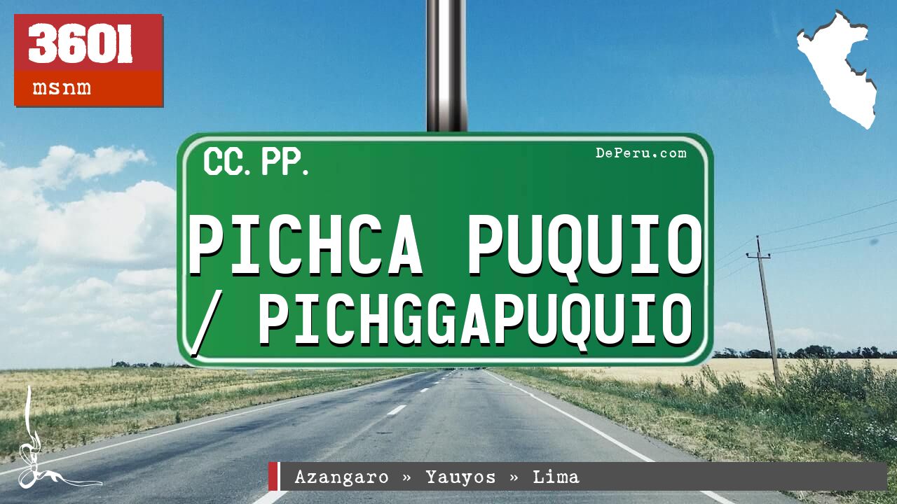 PICHCA PUQUIO