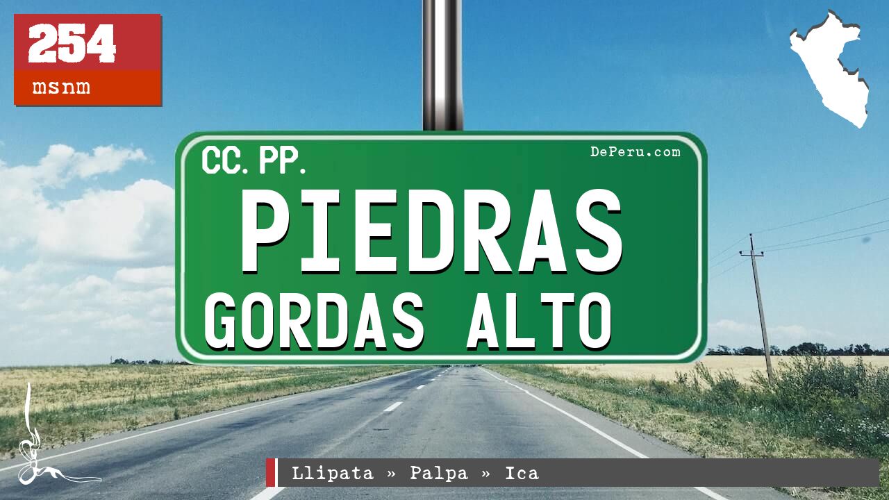 Piedras Gordas Alto