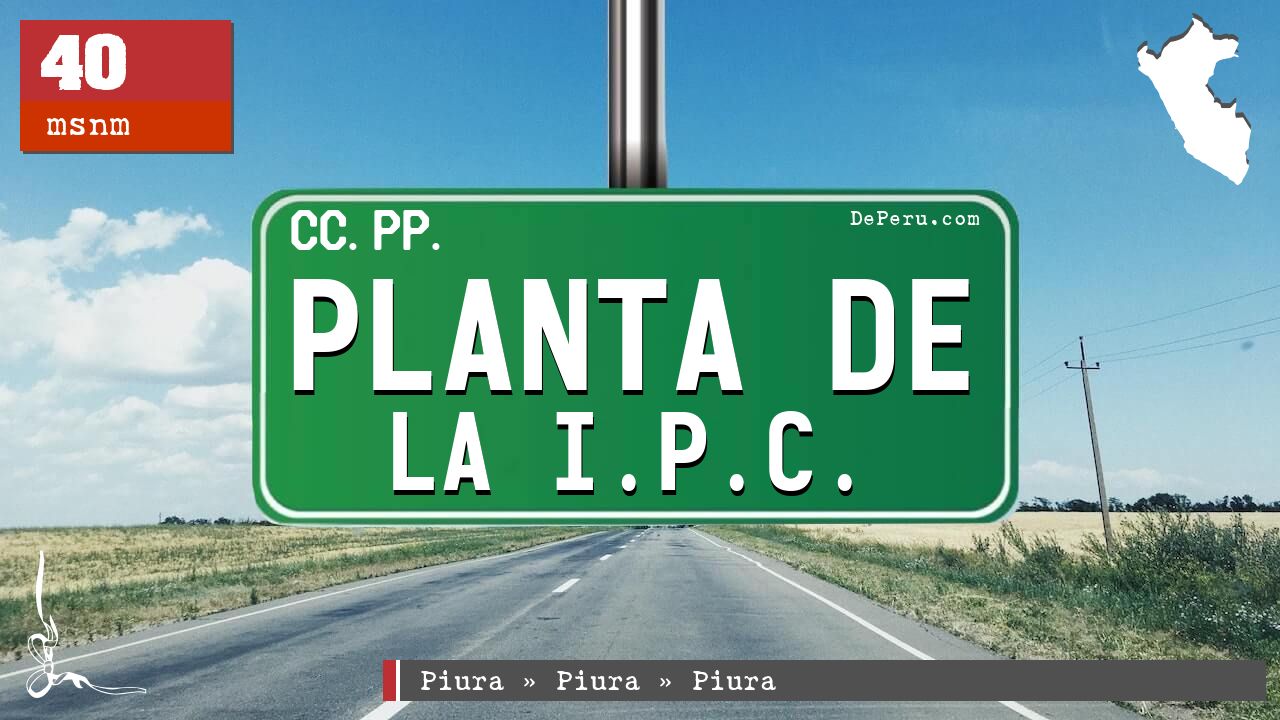 Planta de La I.P.C.