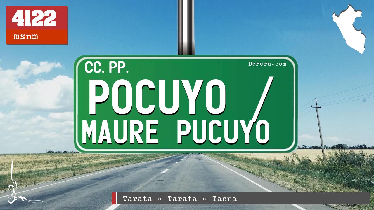 Pocuyo / Maure Pucuyo