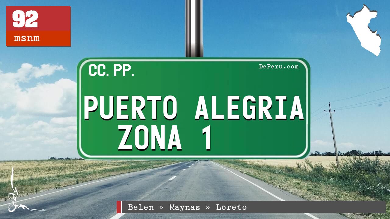 Puerto Alegria Zona 1