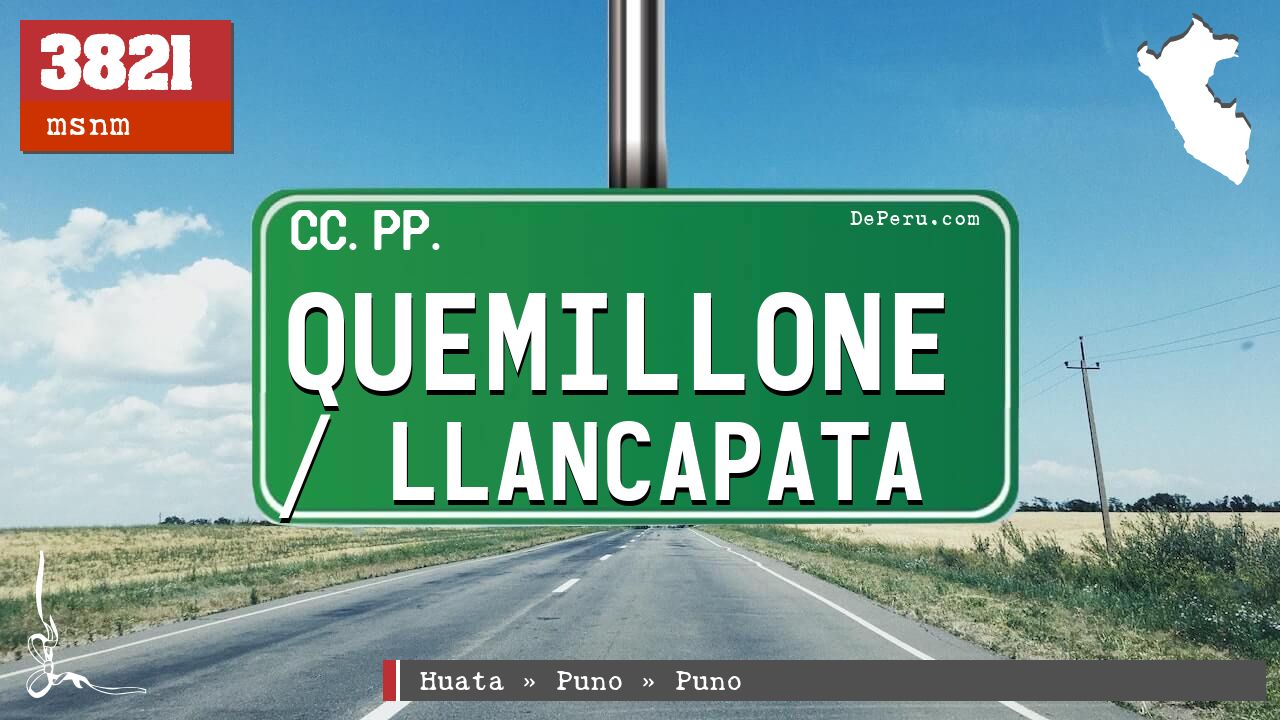 Quemillone / Llancapata