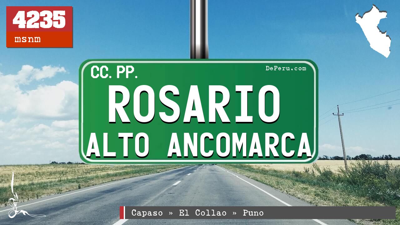 Rosario Alto Ancomarca