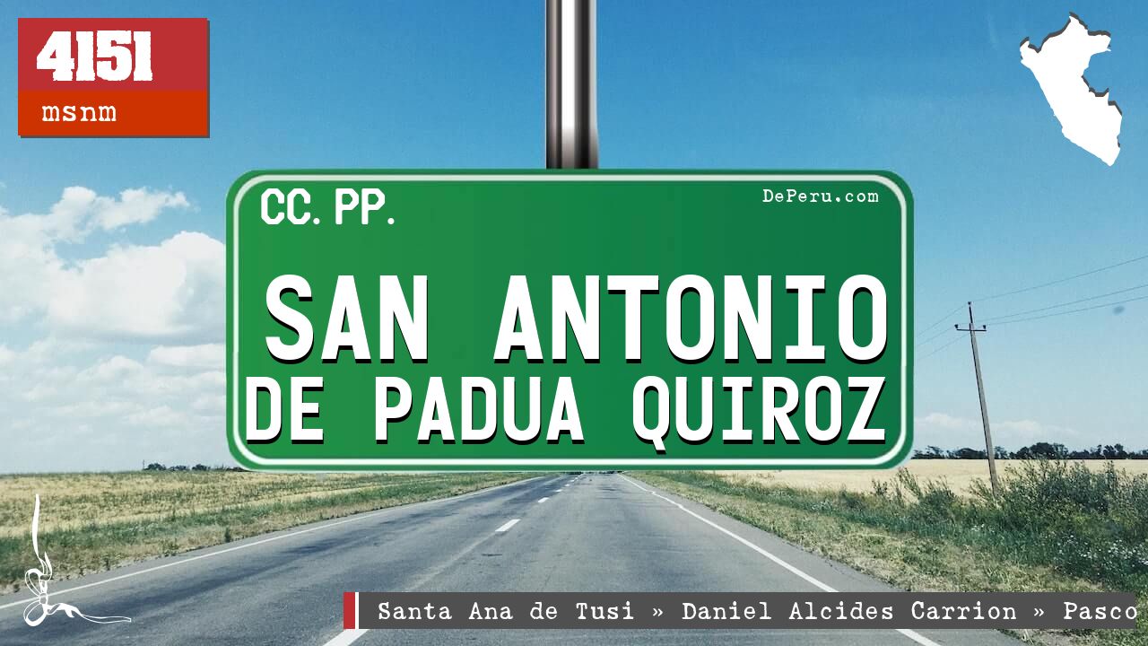 San Antonio de Padua Quiroz