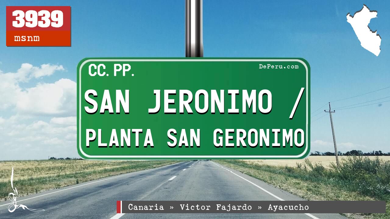 San Jeronimo / Planta San Geronimo