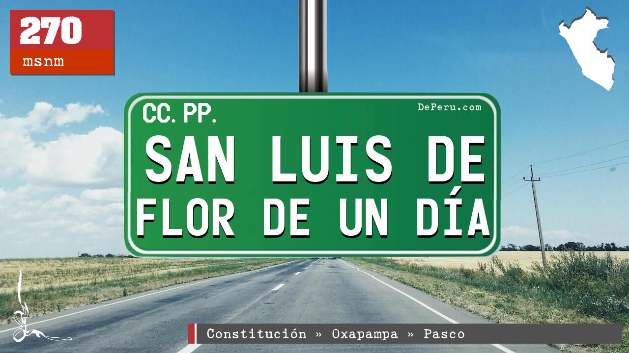 San Luis de Flor de un Da