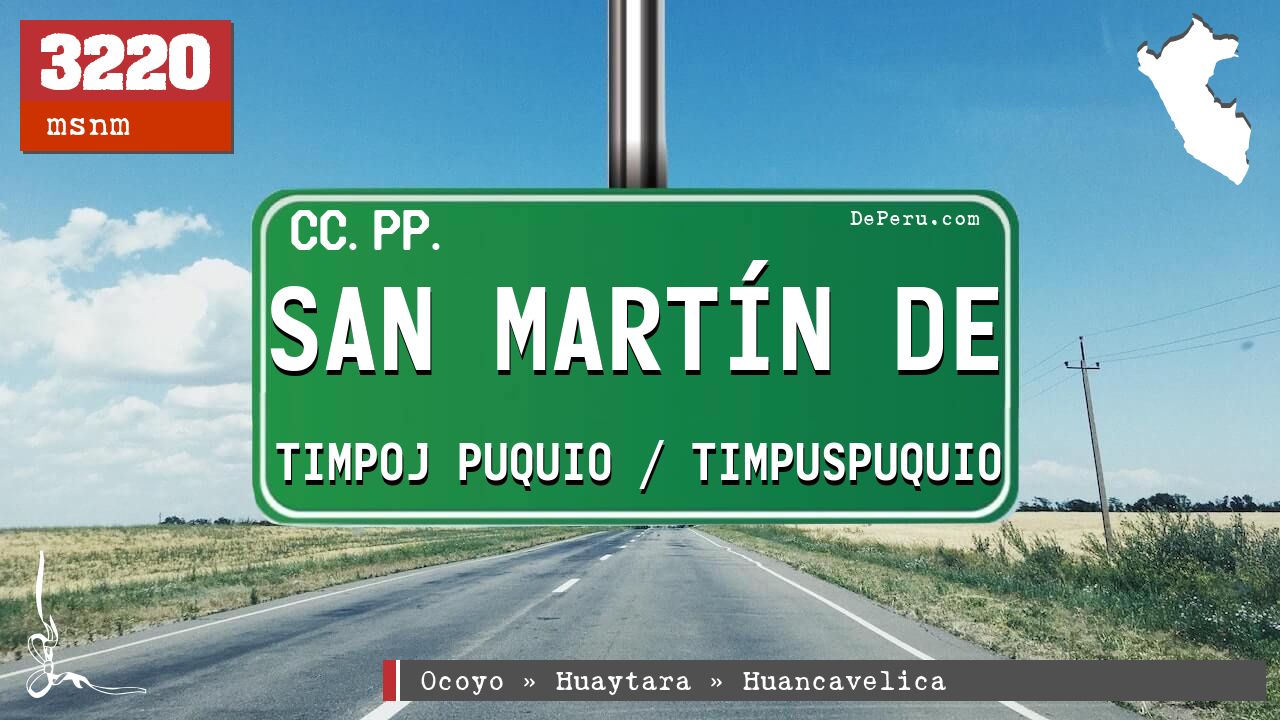 San Martn de Timpoj Puquio / Timpuspuquio