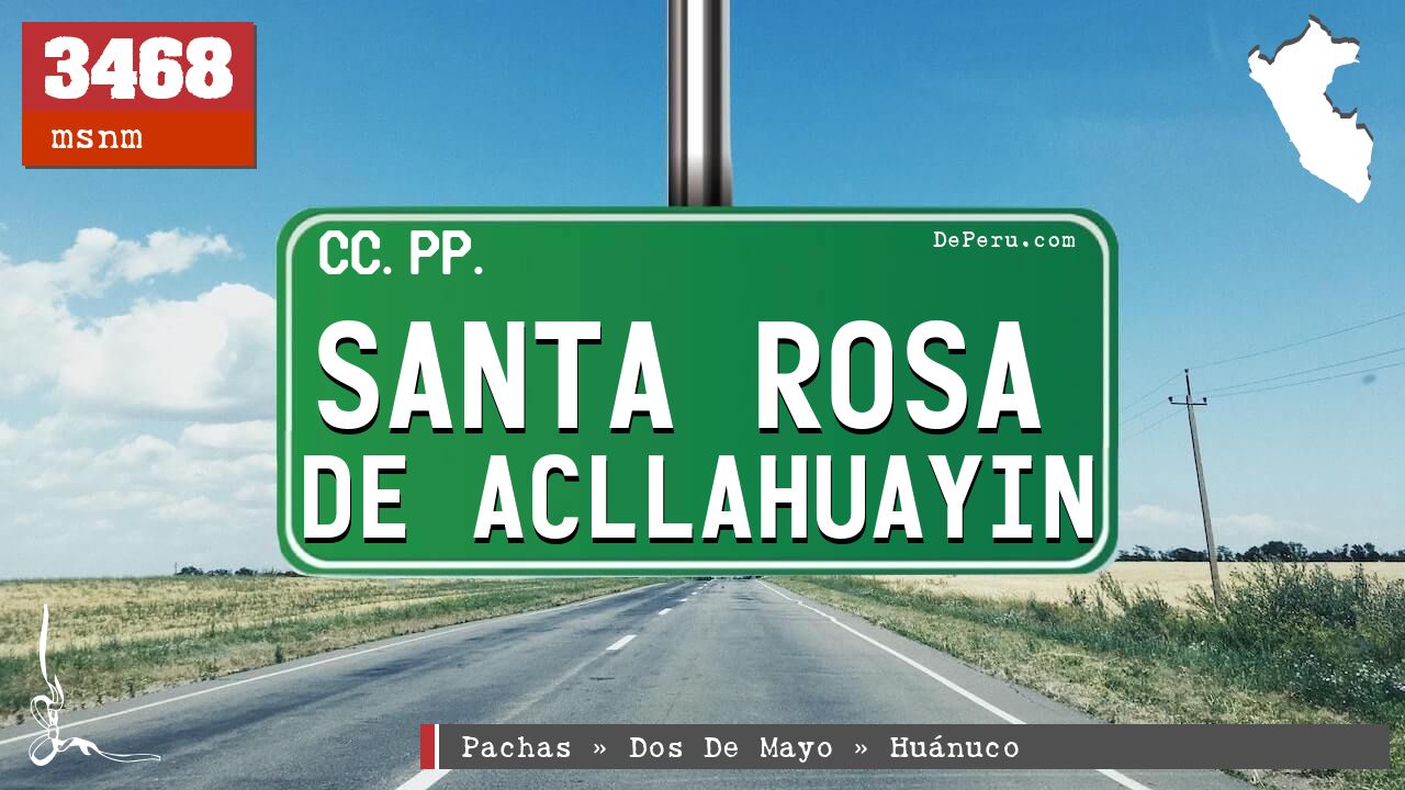 Santa Rosa de Acllahuayin