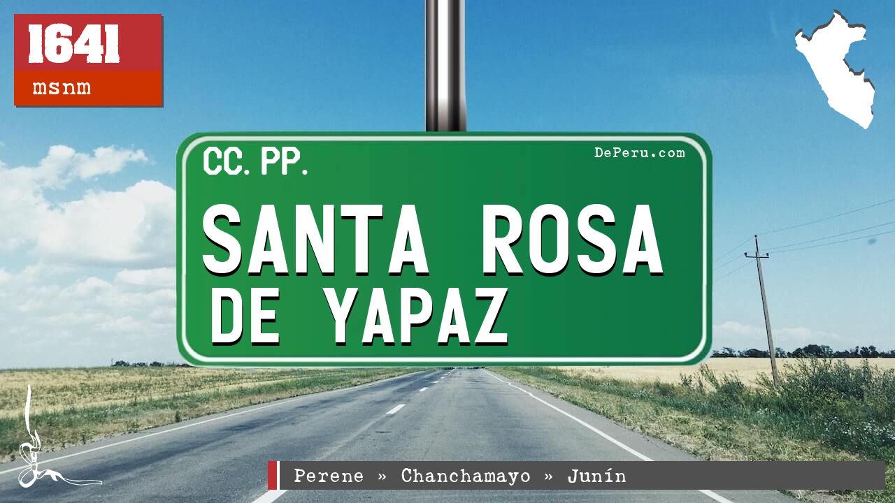 Santa Rosa de Yapaz