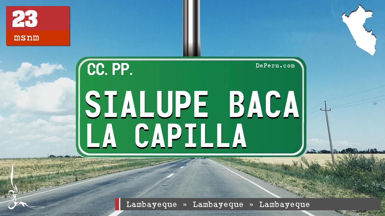 Sialupe Baca La Capilla