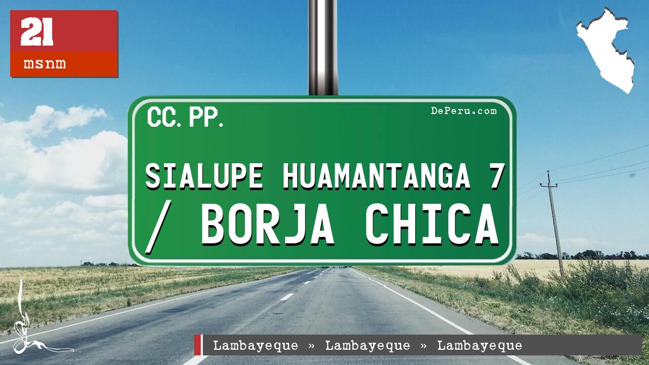 Sialupe Huamantanga 7 / Borja Chica
