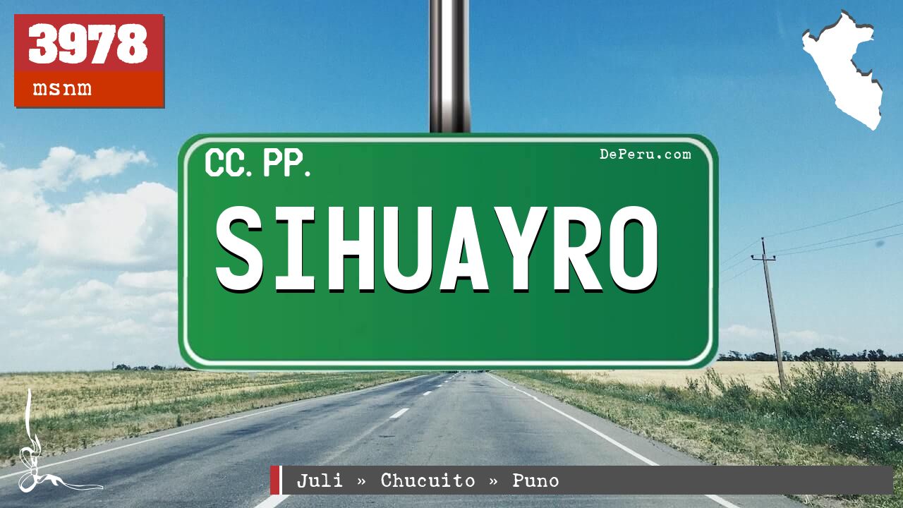 Sihuayro