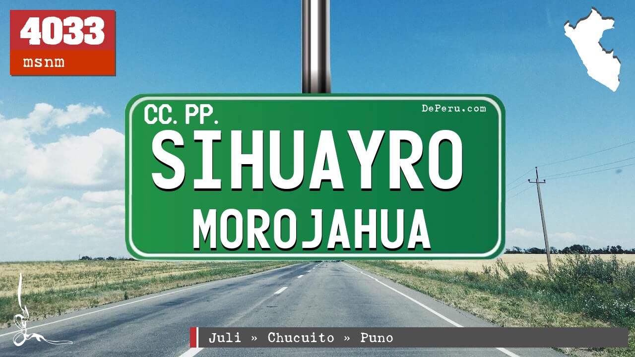 Sihuayro Morojahua