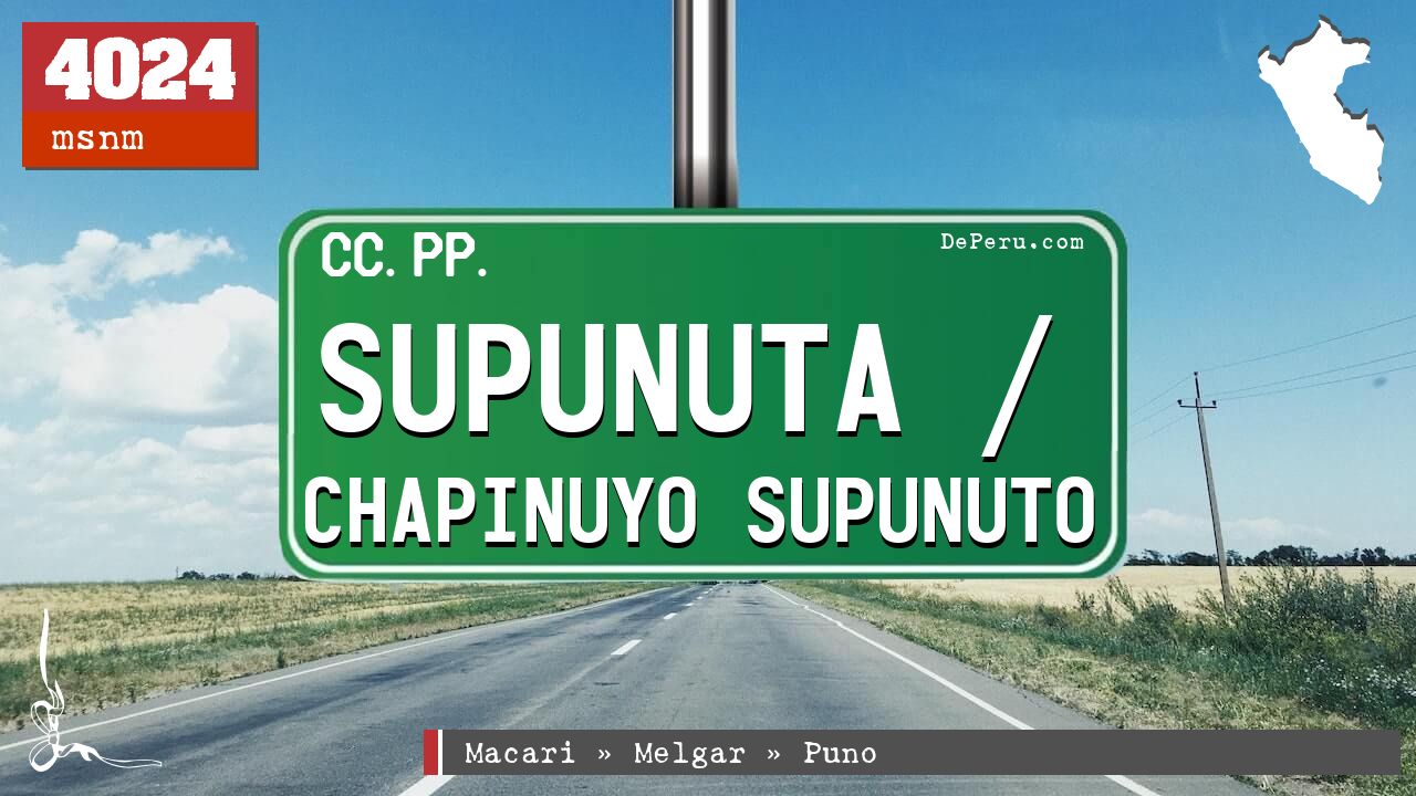Supunuta / Chapinuyo Supunuto